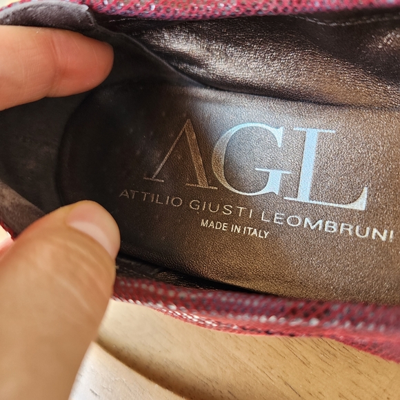 AGL burgundy flats size 40.5 - Picture 4 of 10